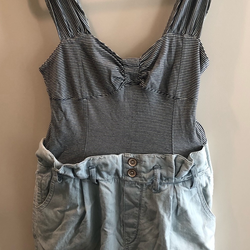 Zara TRF Demin Romper
